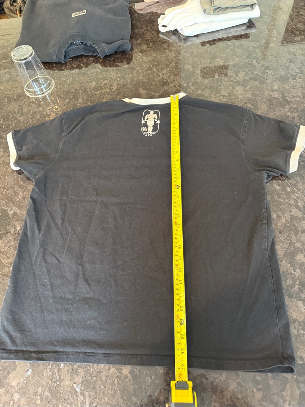 YoungLA Black Graphic Ringer Tee with creamTrim - Picture 2 of 3